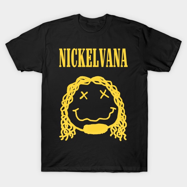 NICKELVANA Band Tee Parody Meme T-Shirt by blueversion